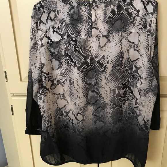 Ombré Python Design Tunic Top by Olsen Europe - Picture 4 of 6